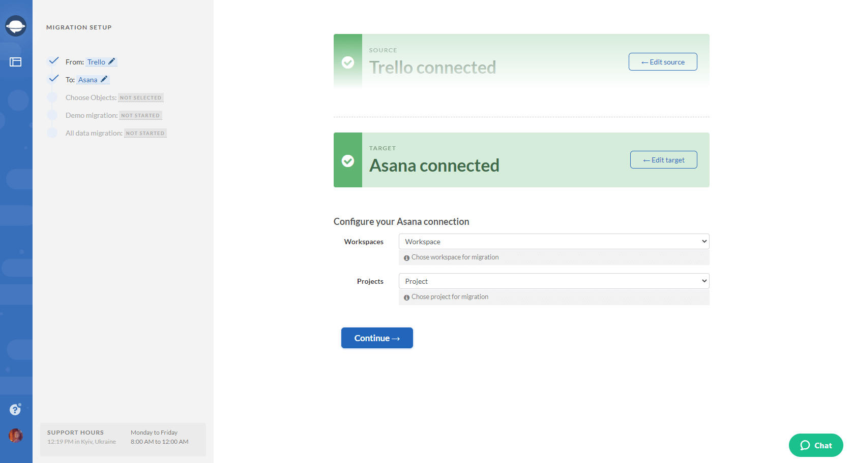 Connecting Asana Workspaces and Projects