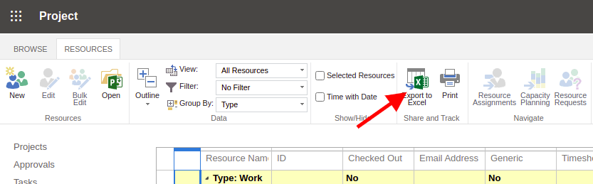 Exporting Project Tasks And Resources From Microsoft Project Online As CSV