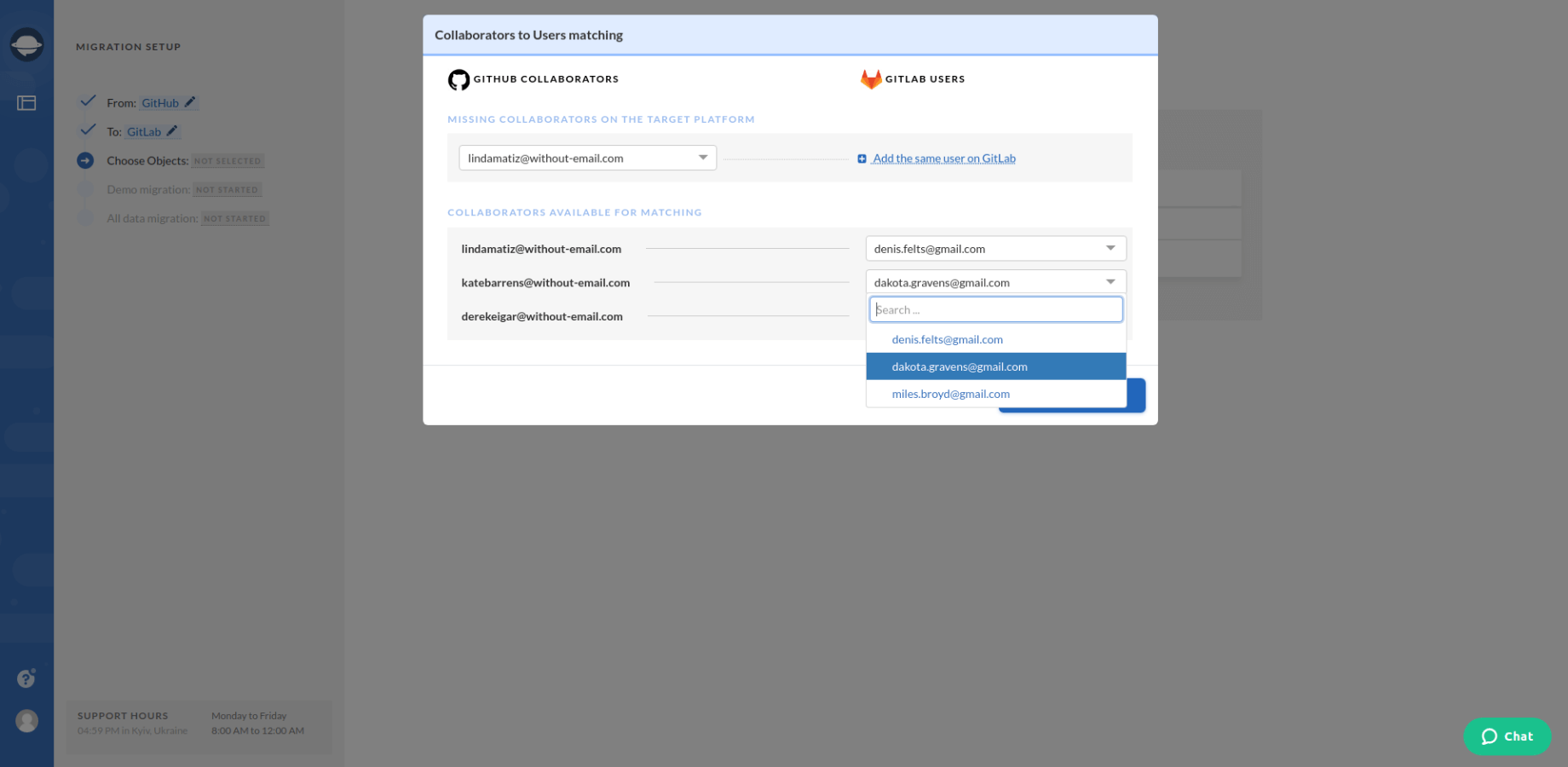 User Matching Between GitLab and GitHub User Matching Between GitLab and GitHub