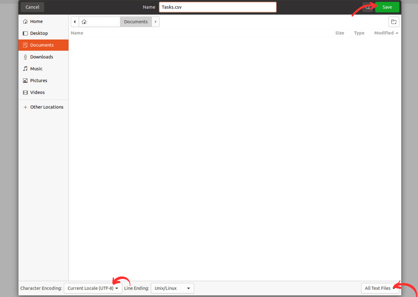Convert tasks in Notepad to CSV