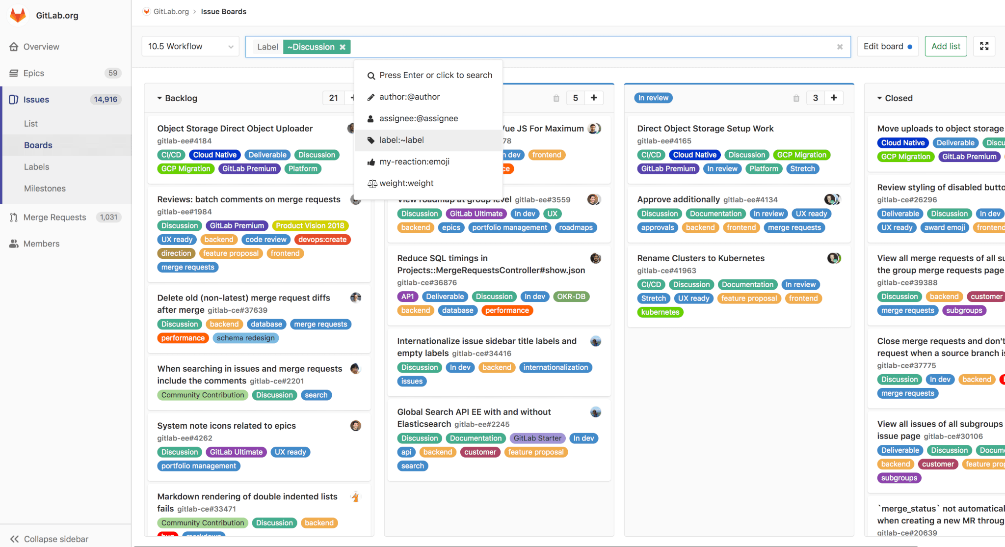GitLab Agile Planning