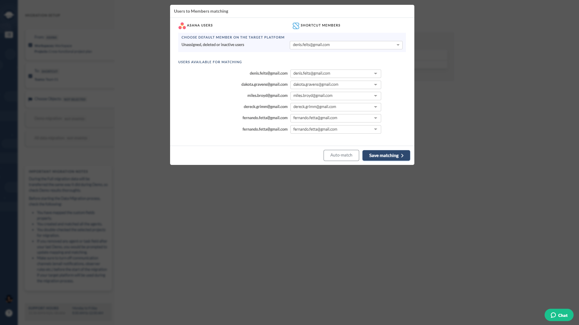 Member Matching Shortcut Import