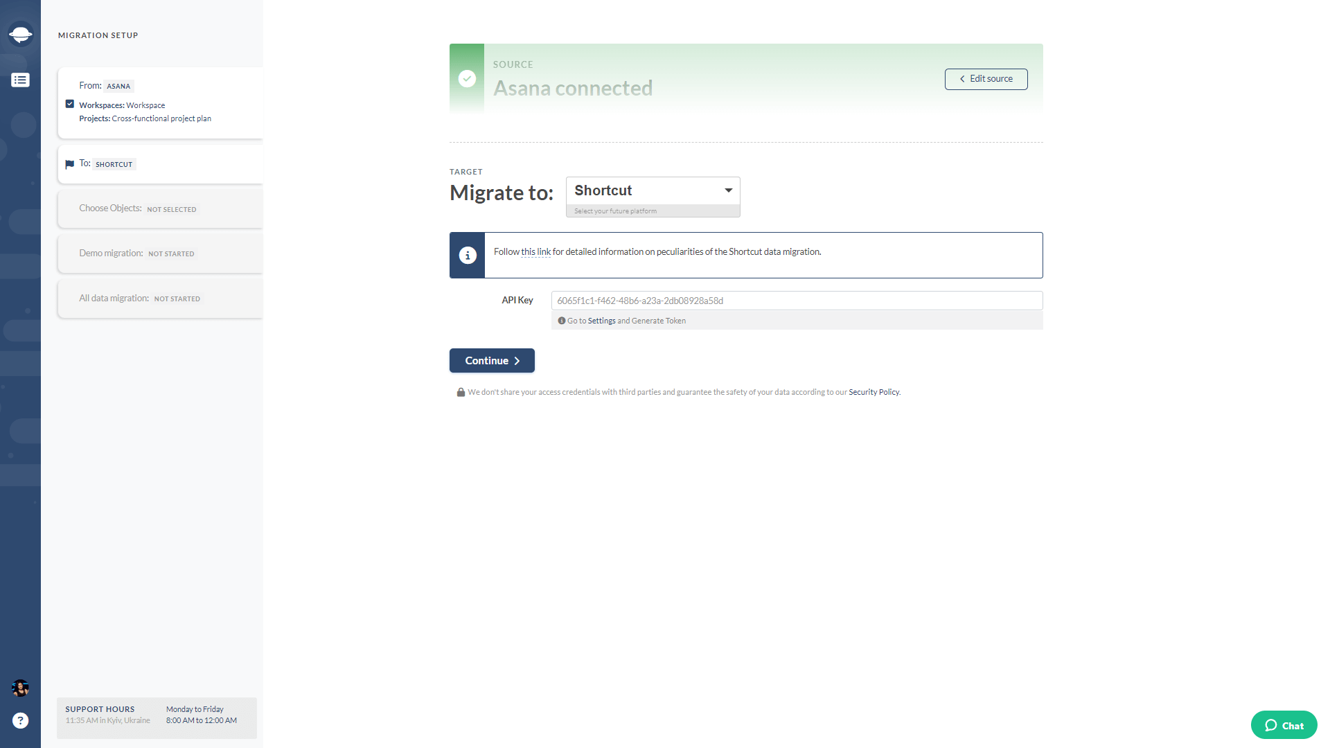 Target Platform Shortcut Import